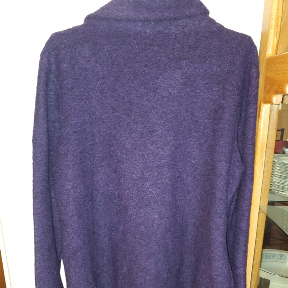 80% Lana wool cross body sweater jacket - Picture 4 of 6